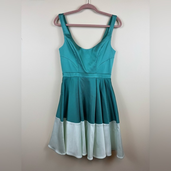 ZAC Zac Posen Charlotte Dress in Teal - Picture 2 of 10